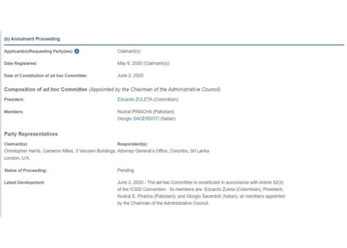 Dr Nudrat Piracha, CEO ICADRP, Appointed to ICSID Ad Hoc Committee, 2020