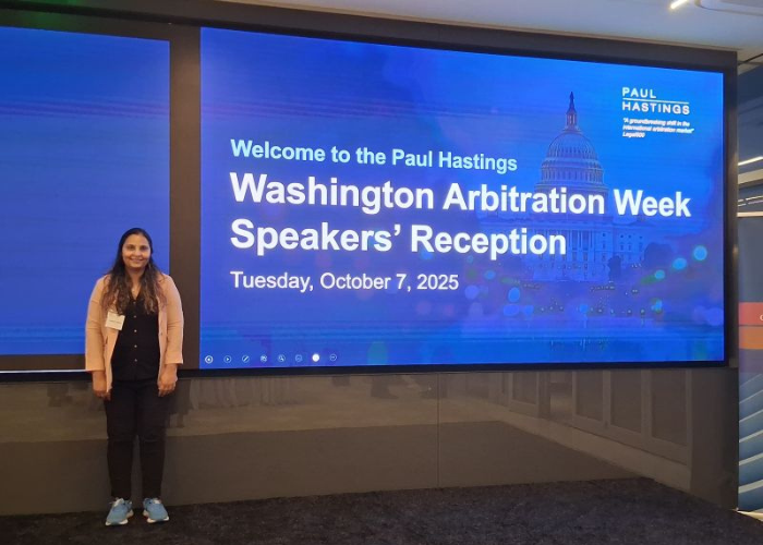 Dr Nudrat Piracha, CEO ICADRP, Attends Washington Arbitration Week 2025